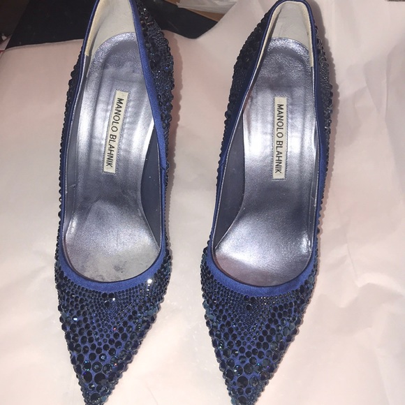 manolo blahnik crystal heels